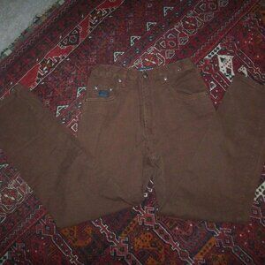 VTG IntroSpect Jeans Men's Denim Brown Jeans 28/30 (26/27) Cotton Dark Wash 90s
